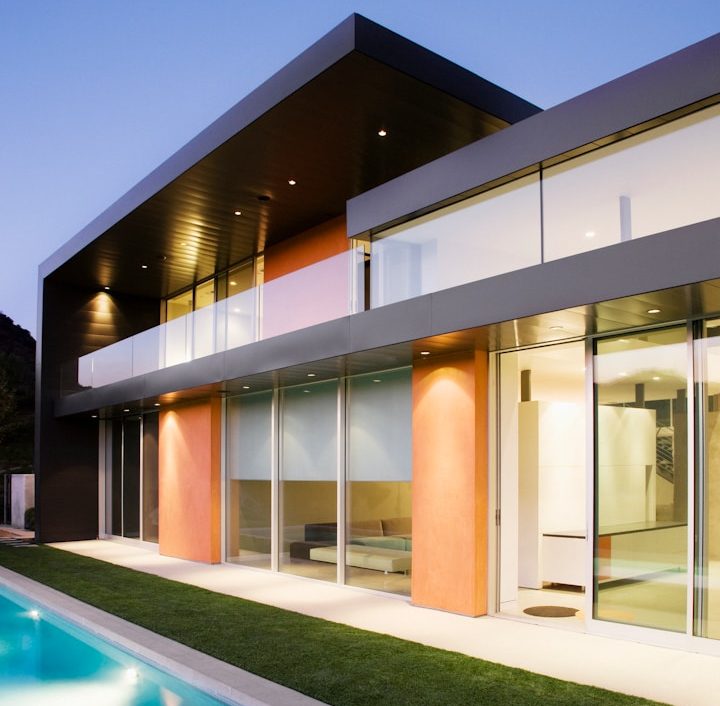 Nachhaltigkeit, umweltbewusst Haus, modern, Garten